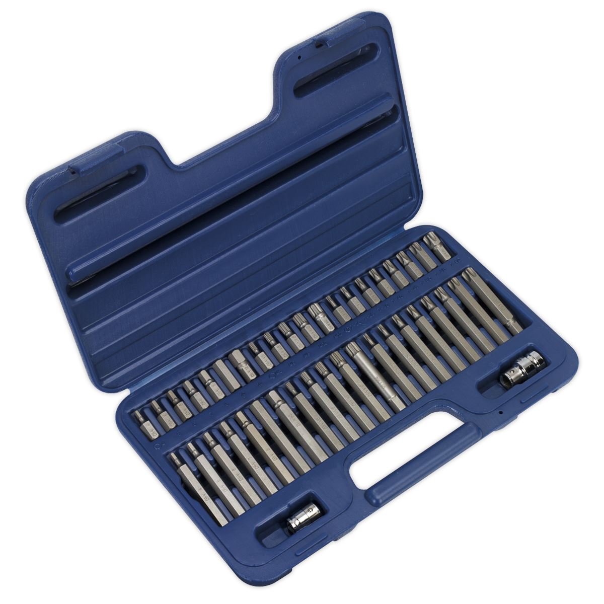 Sealey Superline Pro Topchest & Rollcab Combination 15 Drawer with Ball-Bearing Slides - Red & 148pc Tool Kit 