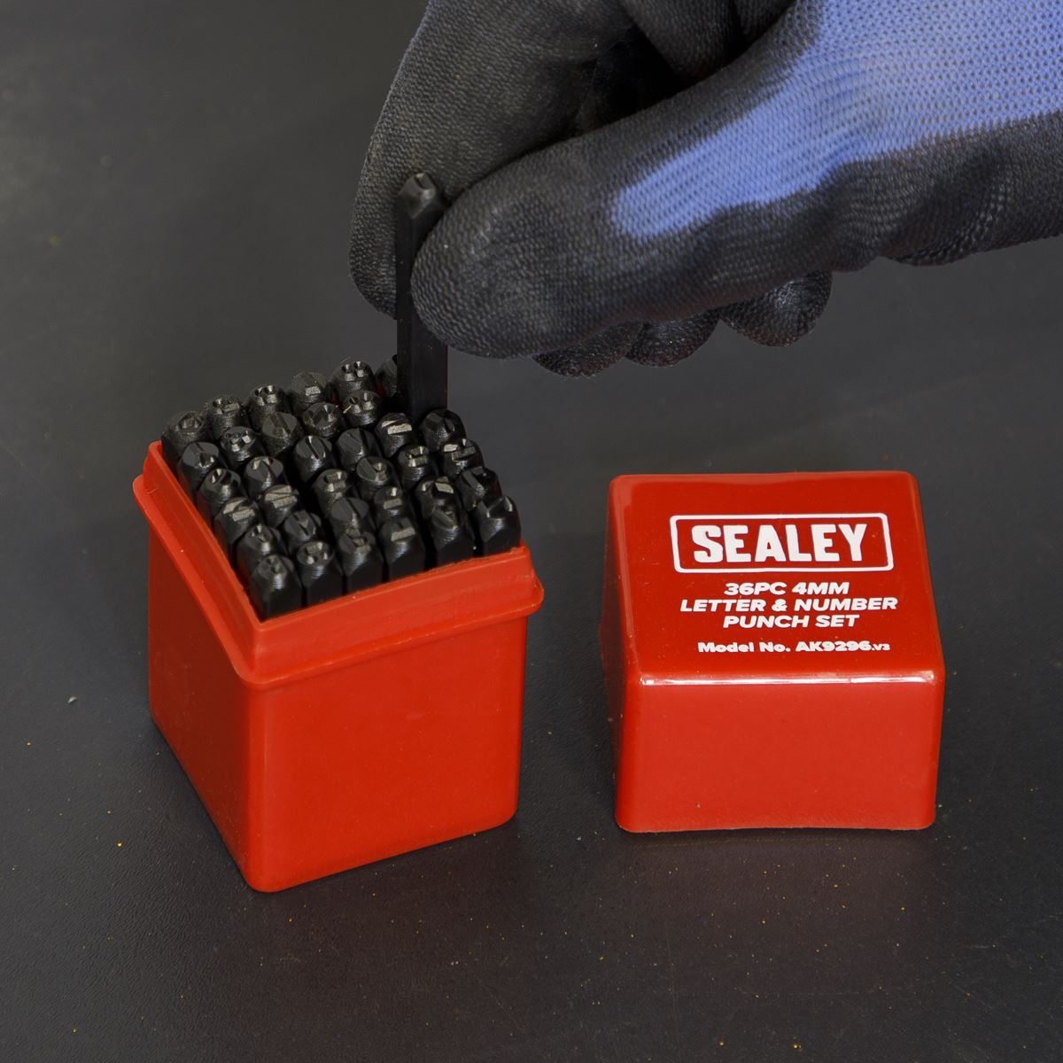 Sealey Letter & Number Punch Set 36pc 4mm