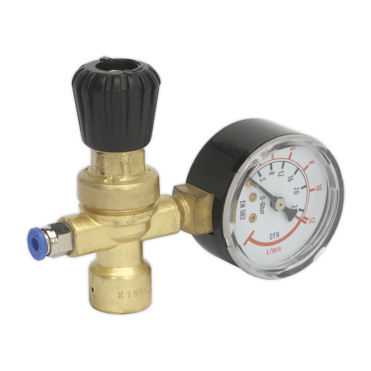 Sealey MIG Gas Regulator Disposable Cylinder 1-Gauge 