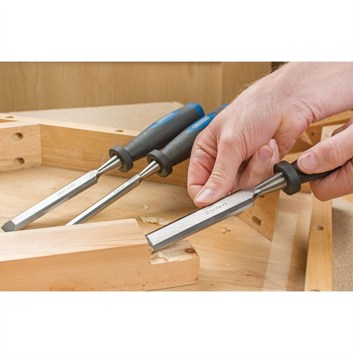 Draper Bevel Edge Wood Chisel 12mm 83285  White Rose Tools