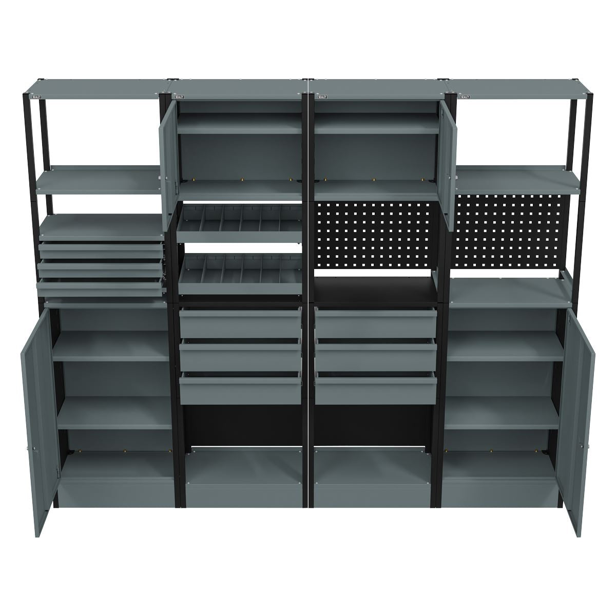 Sealey Modular Racking System Combo 2.32m  White Rose Tools