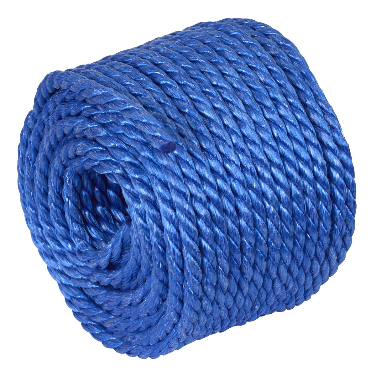 Sealey 8mm x 30m Polypropylene Split Film Twisted Rope, Blue