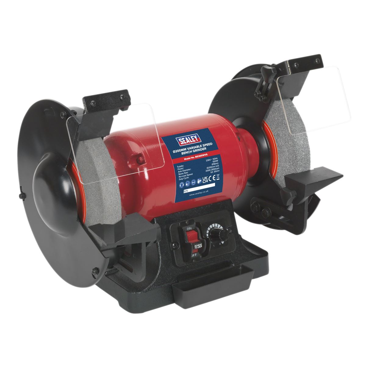 Sealey Bench Grinder Ø200mm Variable Speed