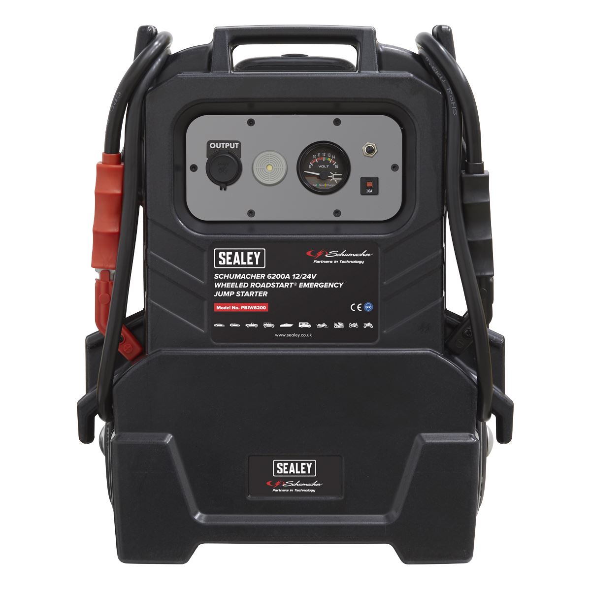 Sealey Schumacher Schumacher® Wheeled RoadStart® Emergency Jump Starter 12/24V 1500hp 
