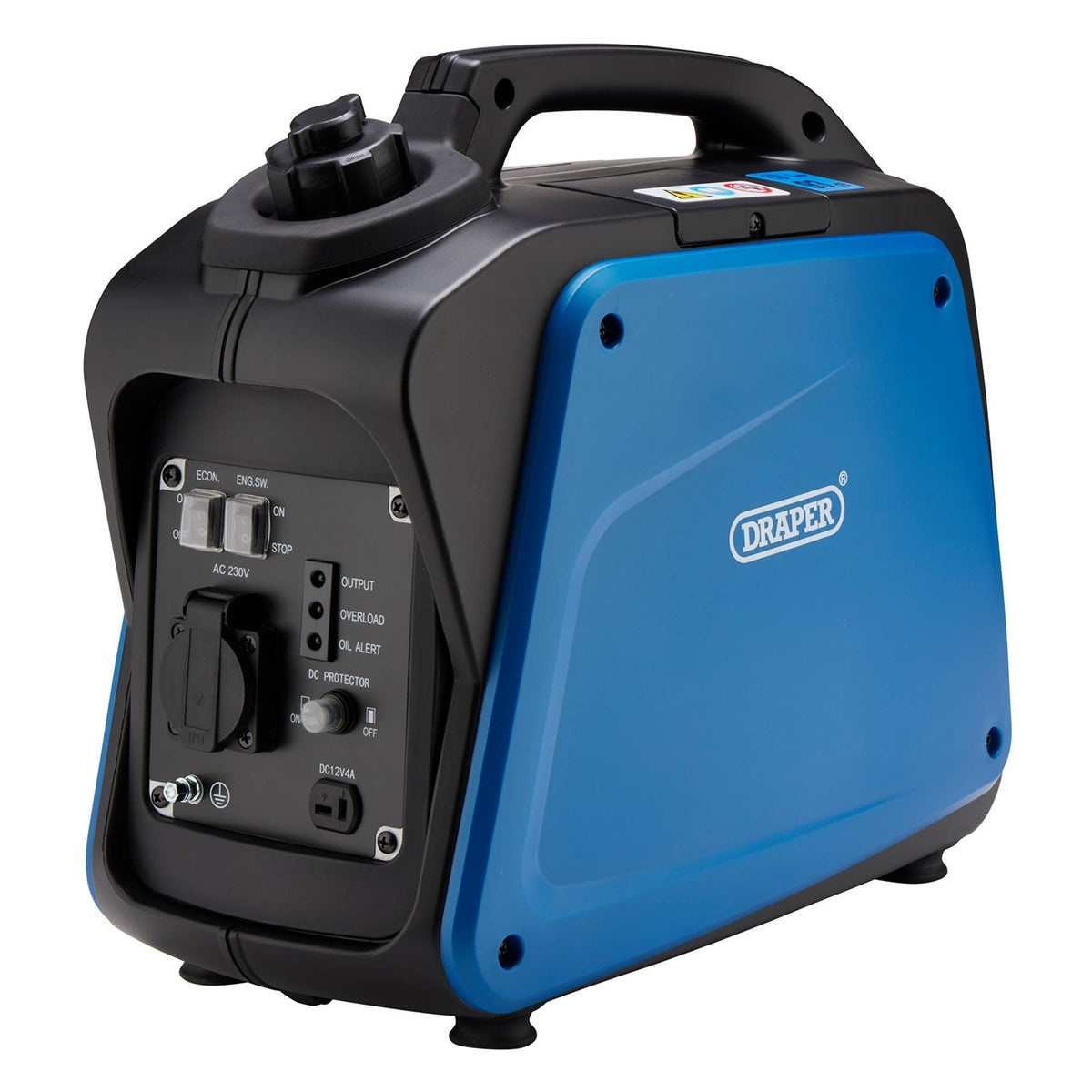 Draper Petrol Inverter Generator 1000W 95196  White Rose Tools