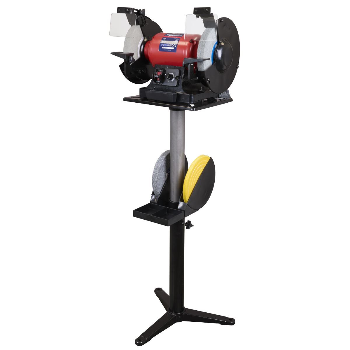 Sealey Bench Grinder Floor Stand Adjustable  White Rose Tools