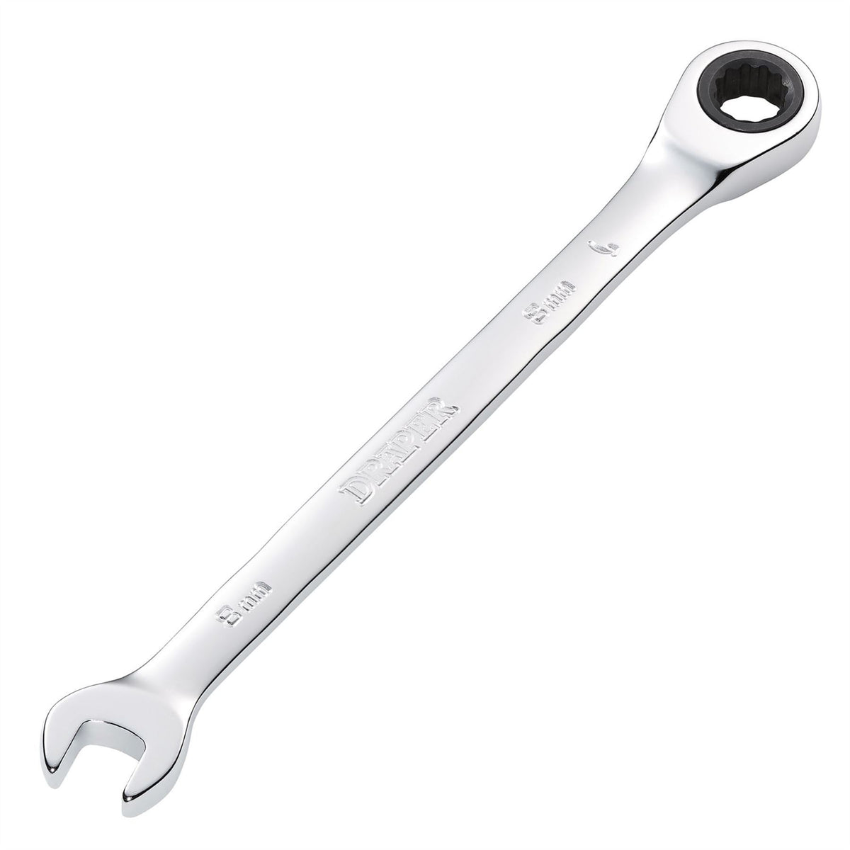 Draper Metric Ratcheting Combination Spanner 8mm 31005  White Rose Tools