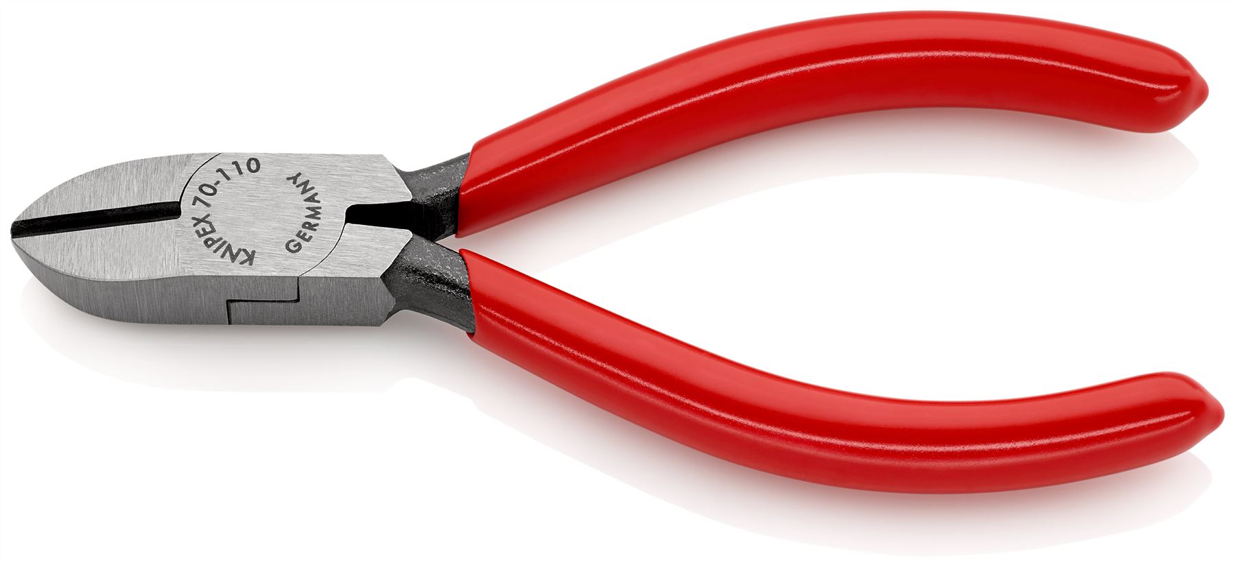 KNIPEX Diagonal Cutting Pliers Side Cutters 110mm Plastic Coated 70 01 110