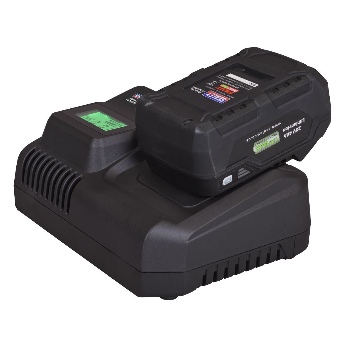 Sealey Intelligent Battery Charger 20V SV20 Series Lithium-ion  White Rose Tools