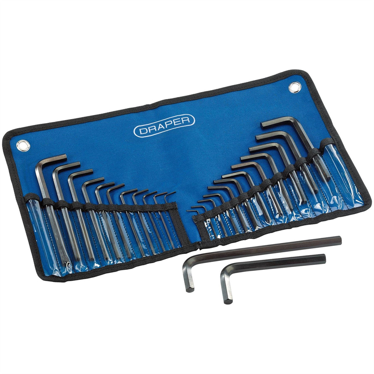 Draper Metric/Imperial Combined Hex. Key Set (25 Piece) 33892  White Rose Tools