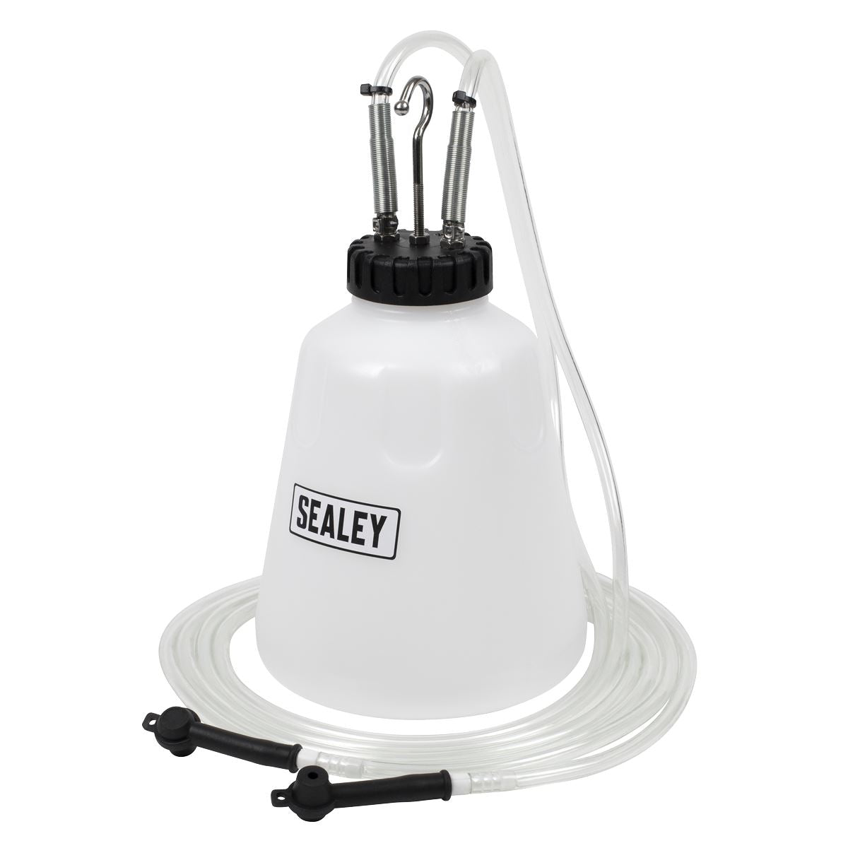 Sealey High Flow Twin Pipe Brake Bleed Bottle 2L  White Rose Tools