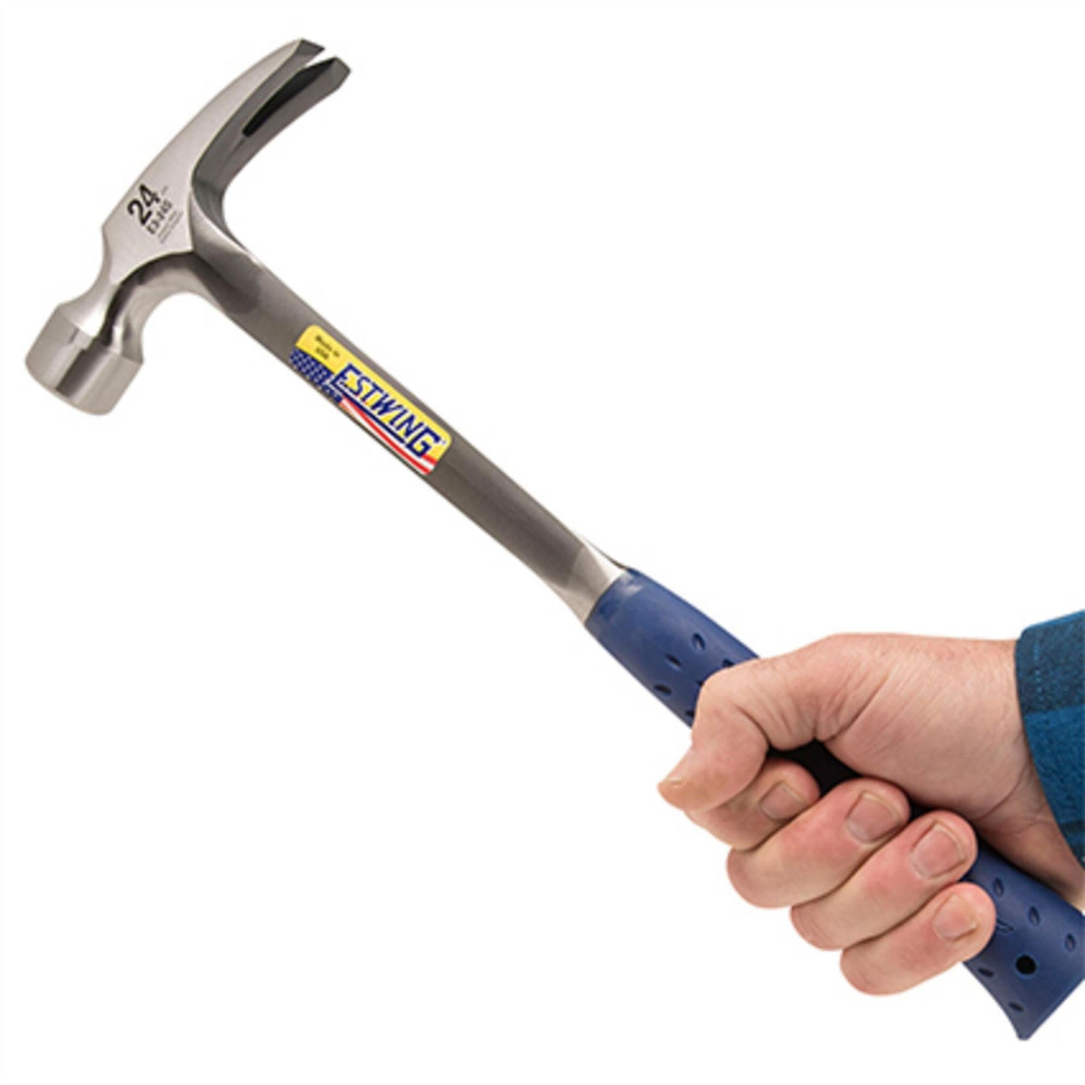 Estwing E3/24S Smooth Face Straight Framing Hammer 24oz/672g 16" 23567  White Rose Tools