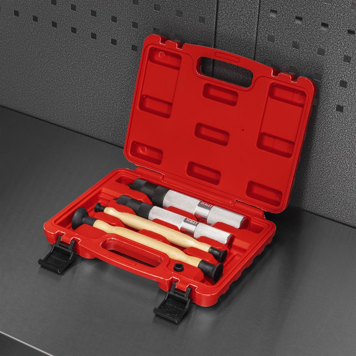 Sealey Valve Collet Remover/Installer Lapping Set 5pc  White Rose Tools
