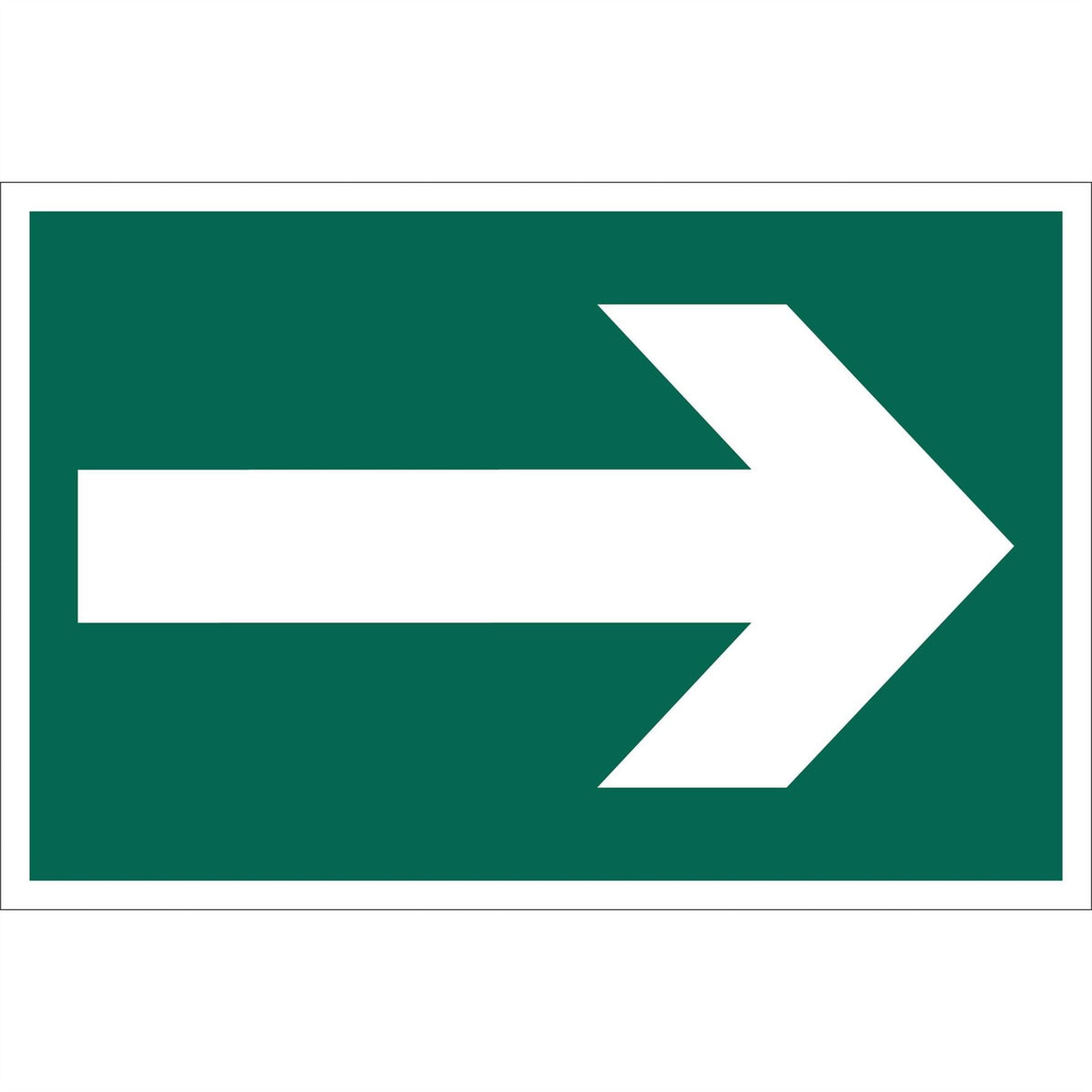 Draper Arrow Symbol' Safety Sign 72451  White Rose Tools