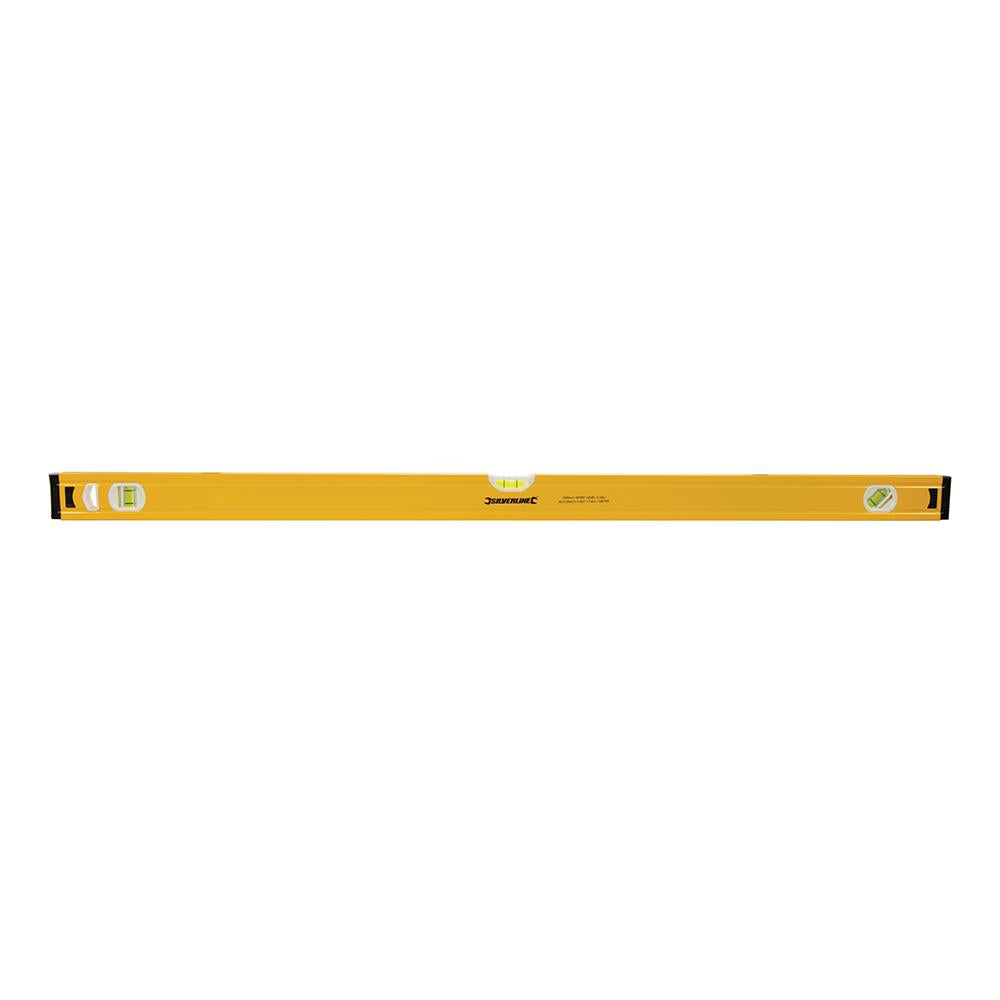 Silverline Spirit Level Powder Coated Aluminium 3 Vials - Choose Length