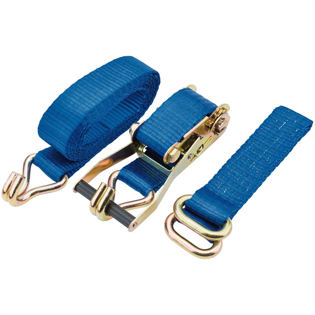 Draper Ratcheting Vehicle Tie Down Straps 3m x 50mm 2250kg 60970  White Rose Tools