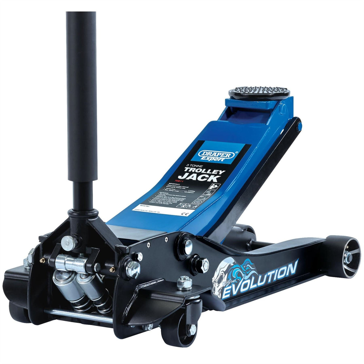 Draper Expert Evolution Draper Expert Evolution Trolley Jack 3 Tonne 70811  White Rose Tools