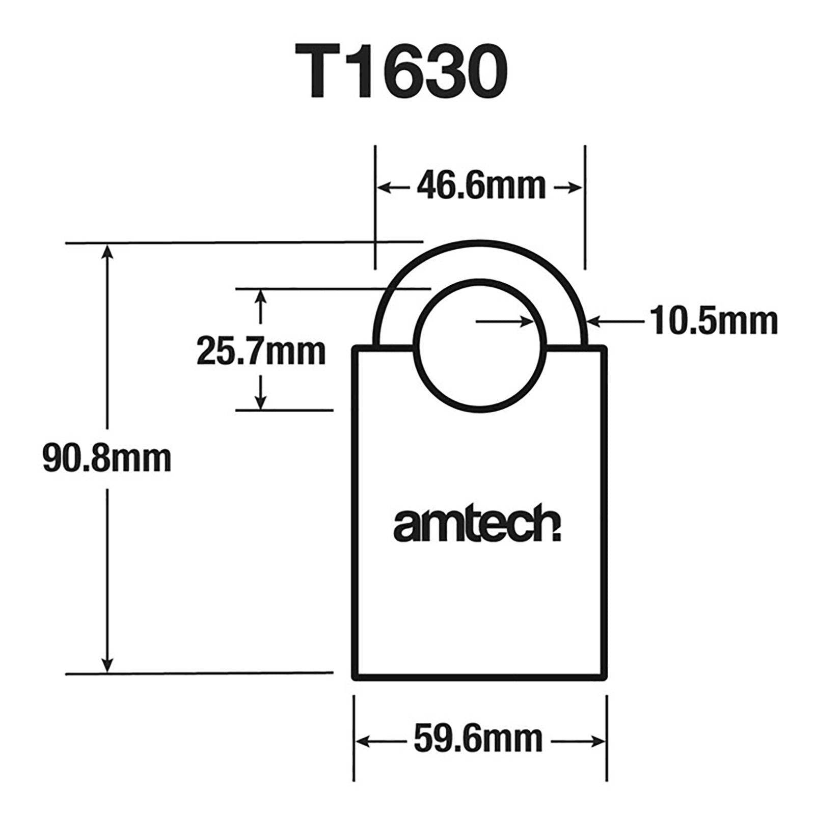 Amtech 60mm Steel Padlock 