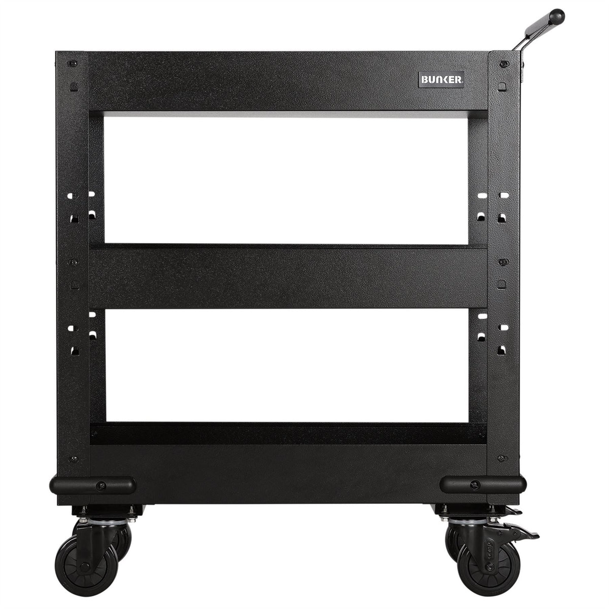 BUNKER 3 Tier Trolley with Pull Handle and Hardwood Worktop 714mm 11495  White Rose Tools