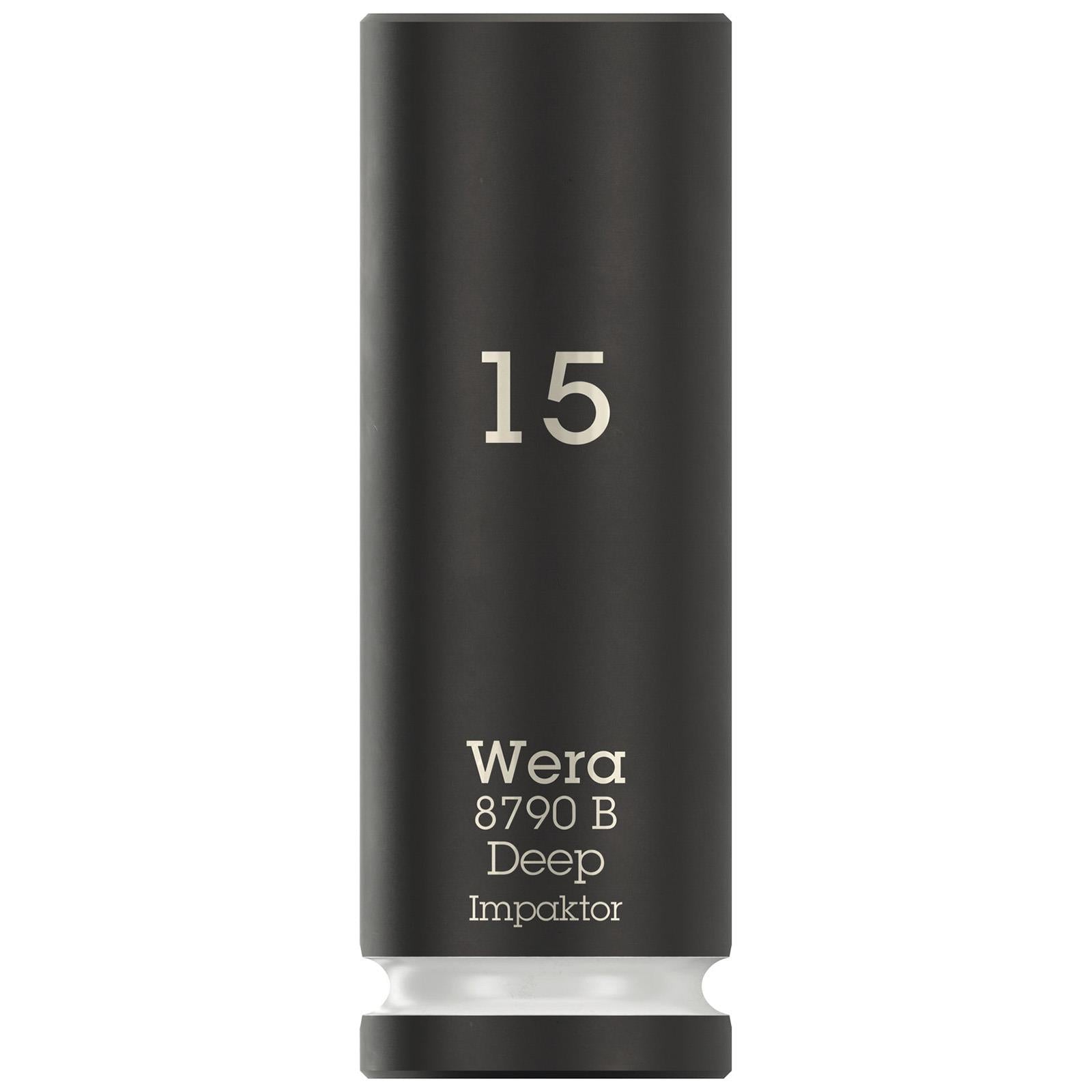 Wera Impact Socket Deep 3/8" Drive 8790 B Impaktor Metric Imperial - Choose Size  White Rose Tools