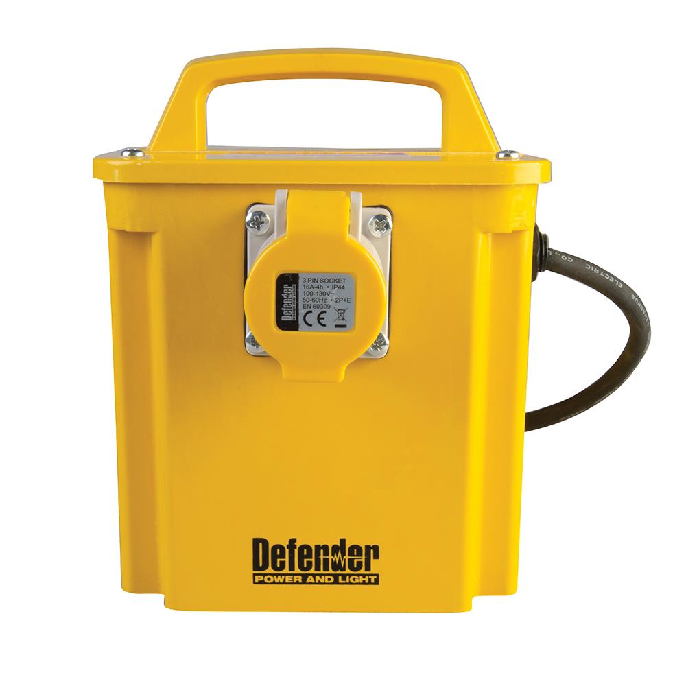 Defender 1.5kVA Transformer 16A 110V E201512  White Rose Tools