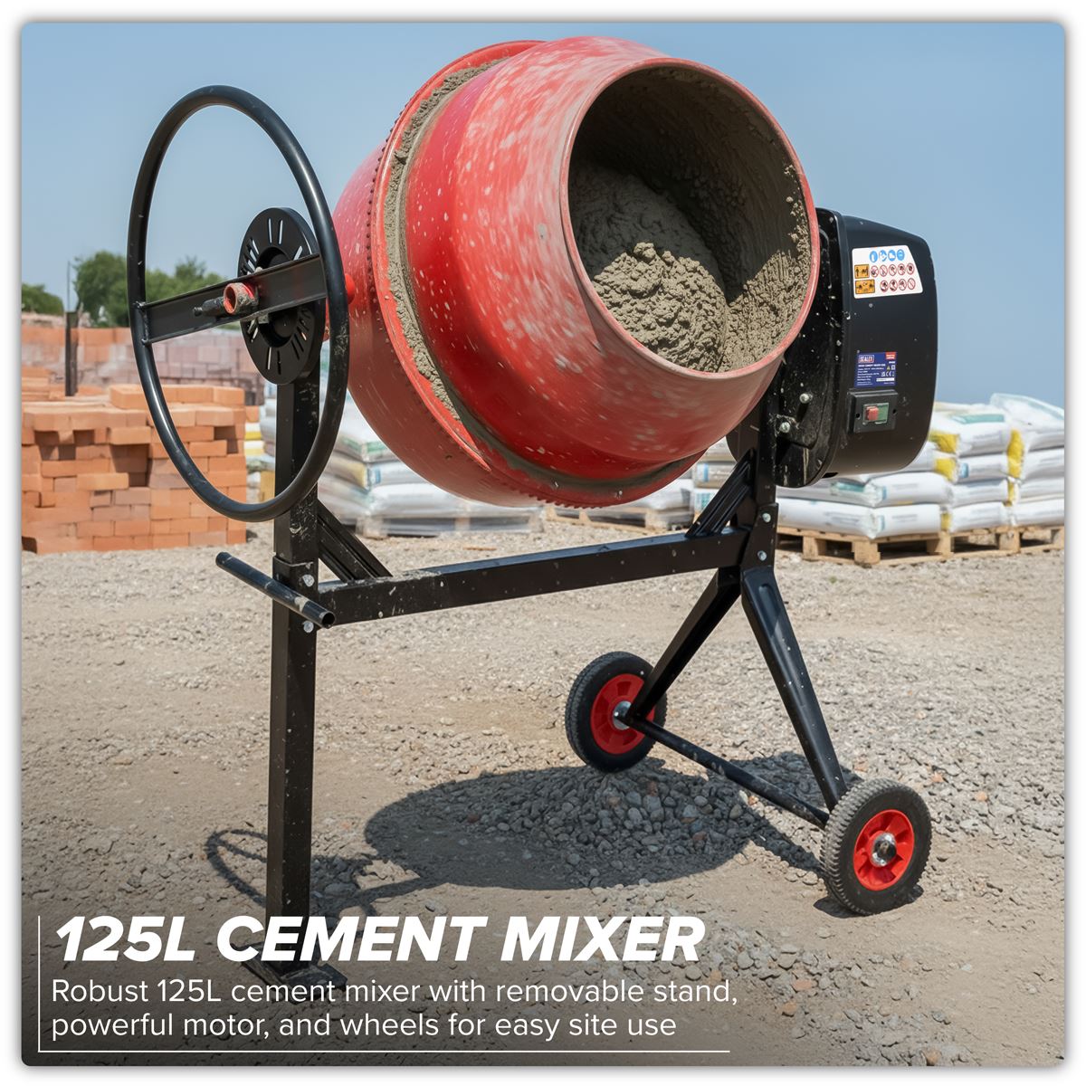 Sealey 125L Cement Mixer 550W