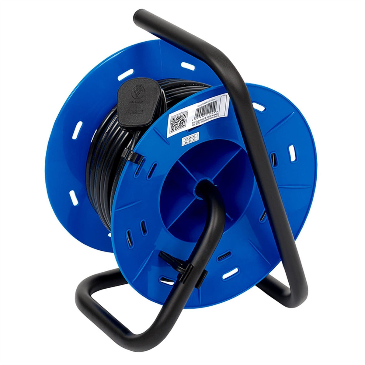 Draper 230V Four Socket Industrial Cable Reel 25m 31117  White Rose Tools