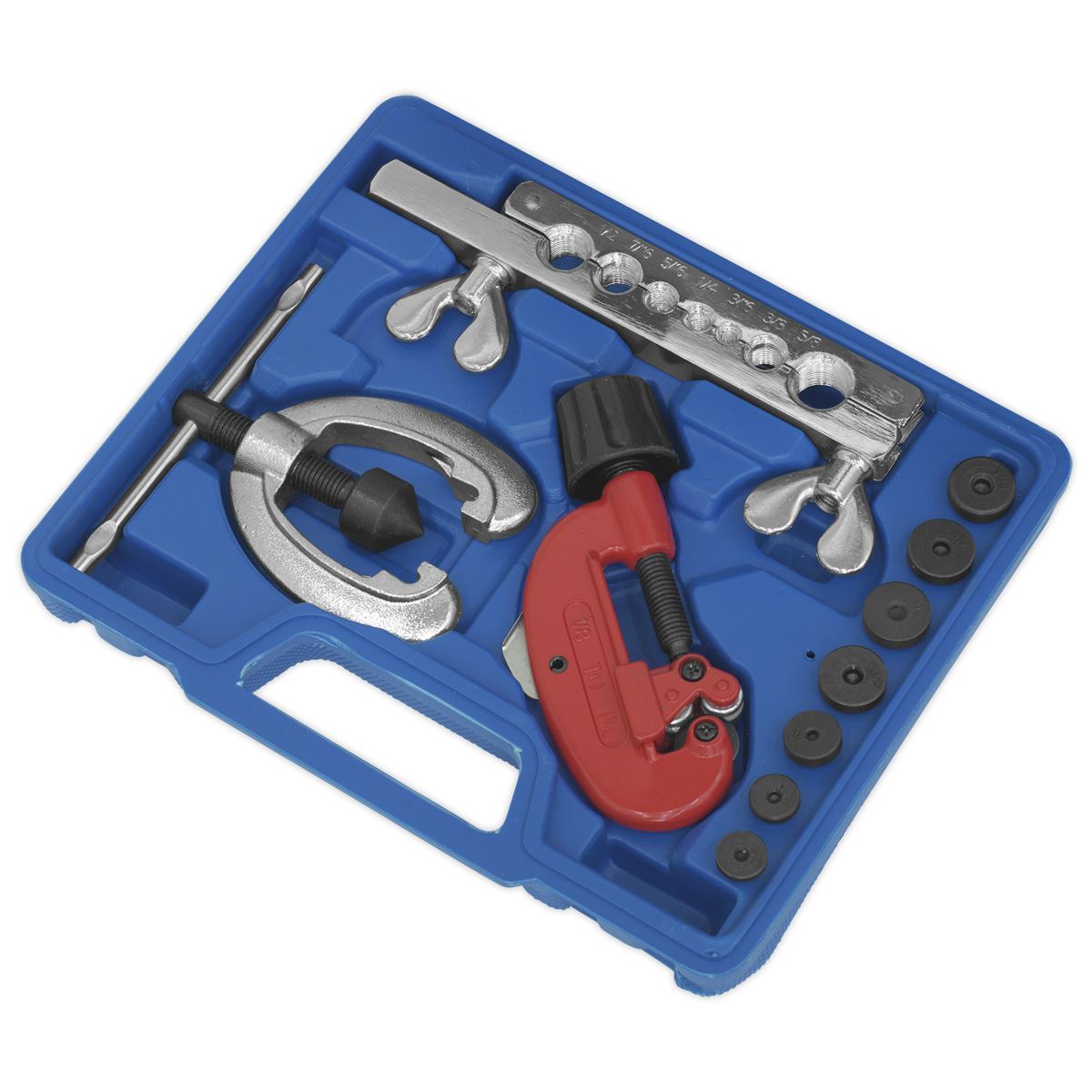Sealey Pipe Flaring & Cutting Kit 10pc 
