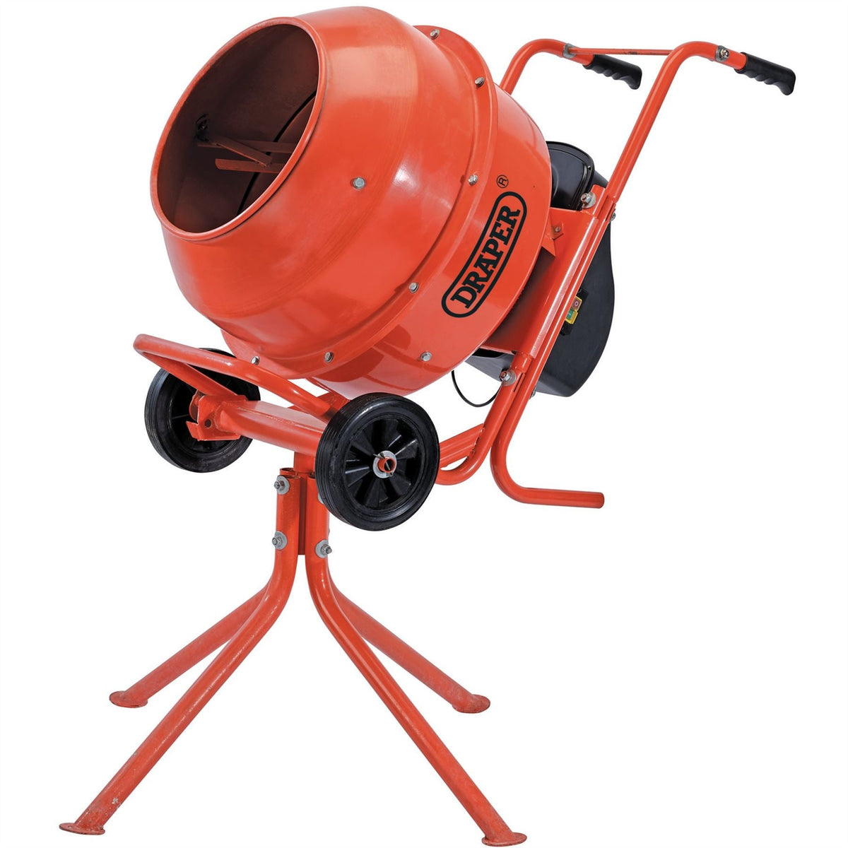 Draper 230V Cement Mixer 160L Full Assembly Required 99511  White Rose Tools