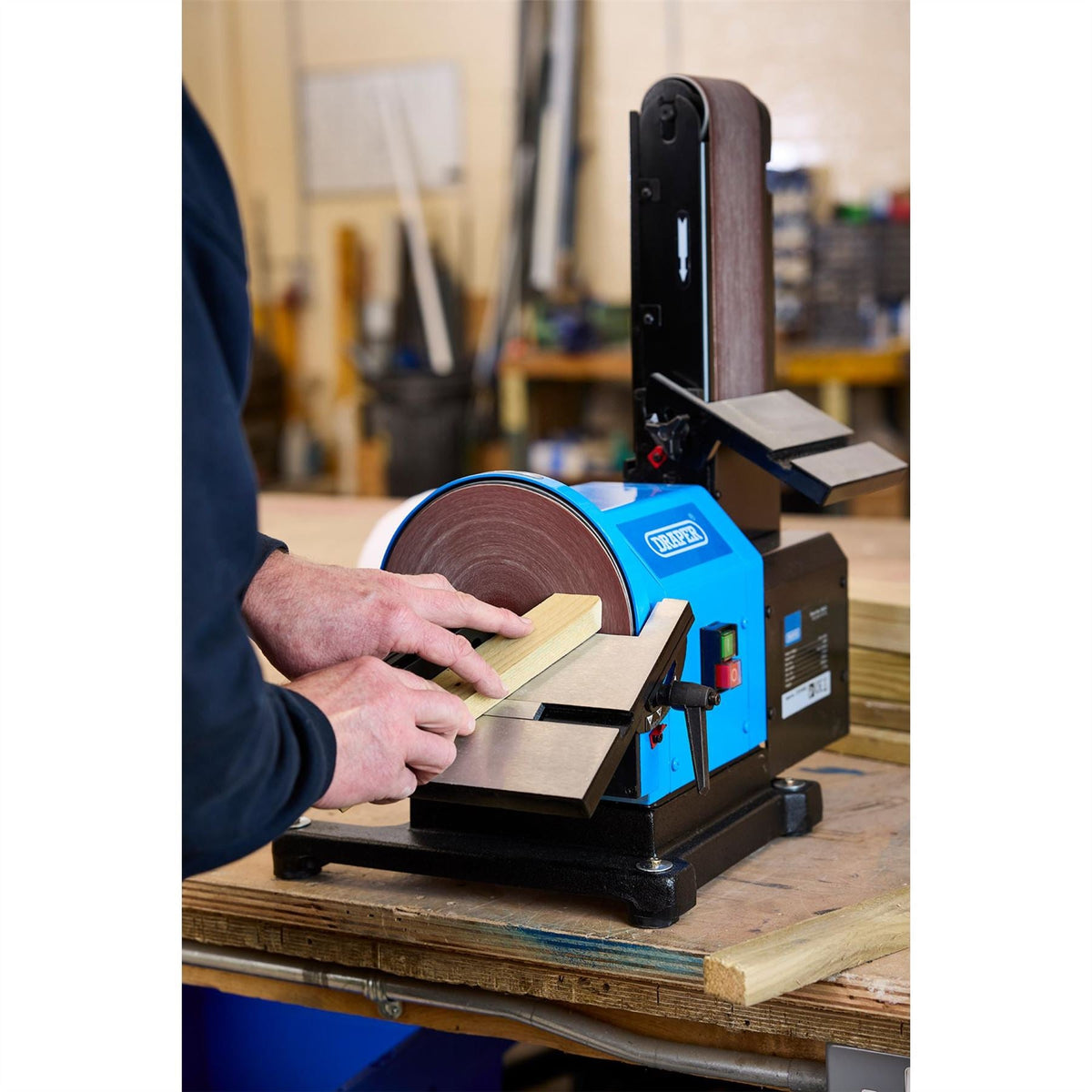 Draper 230V Disc Sander 500W 200mm 98525  White Rose Tools