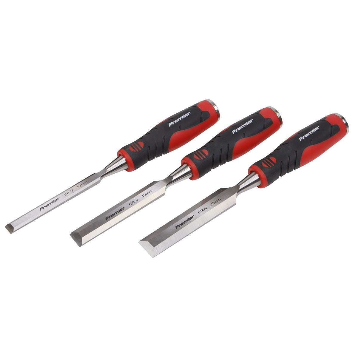 Sealey Premier Hammer-Thru Wood Chisel 3pc Set 