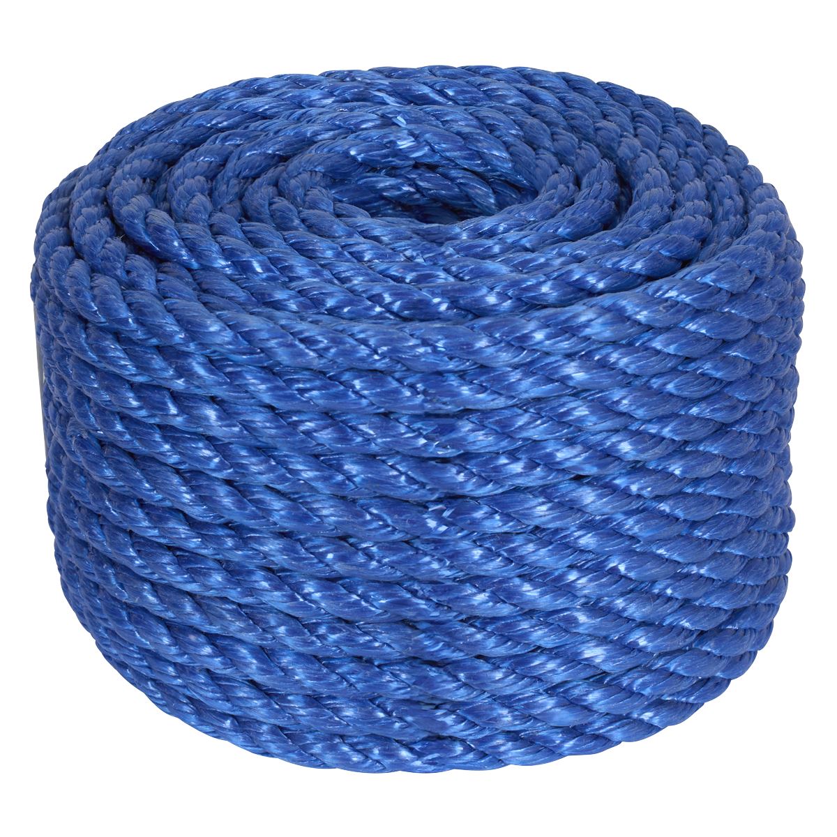Sealey 10mm x 30m Polypropylene Split Film Twisted Rope, Blue  White Rose Tools