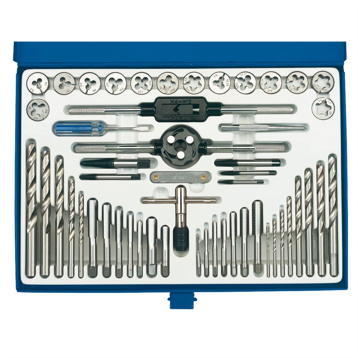 Draper Combination Tap and Die Set - Metric UNF and BSP (52 Piece) 79204  White Rose Tools