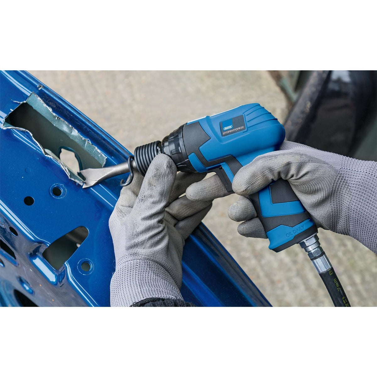 Draper Air Hammer and Chisel Kit (7 Piece) 65142  White Rose Tools