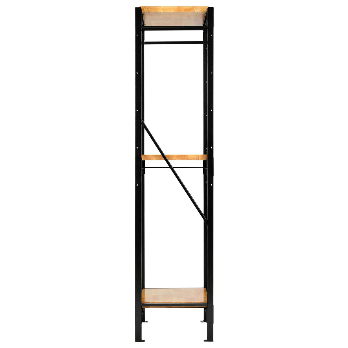 BUNKER 14 Piece Modular 3 Tier Racking with Hardwood Shelving 750mm 32465  White Rose Tools