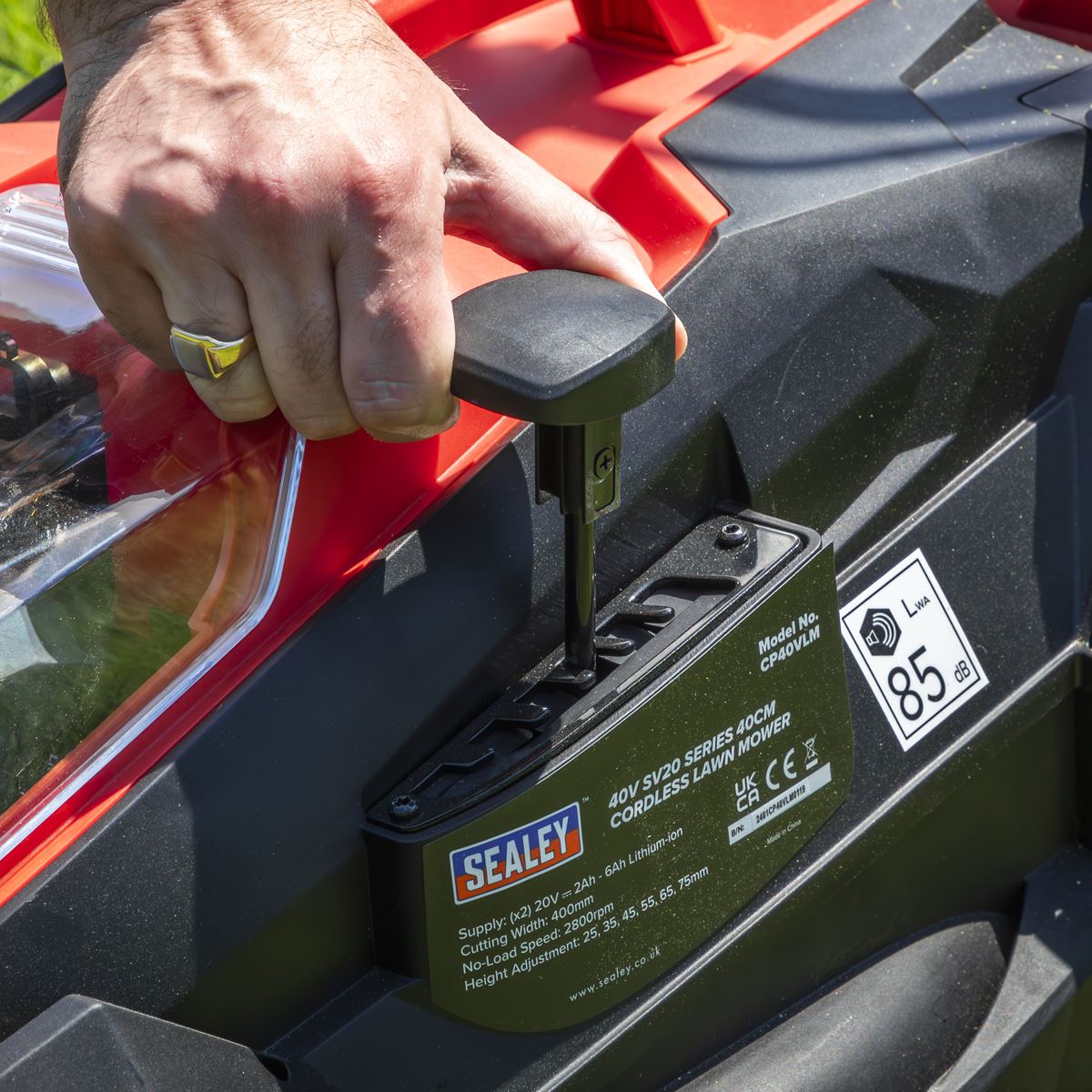 Sealey Cordless Lawn Mower Kit 40V 4Ah SV20 Series 40cm 