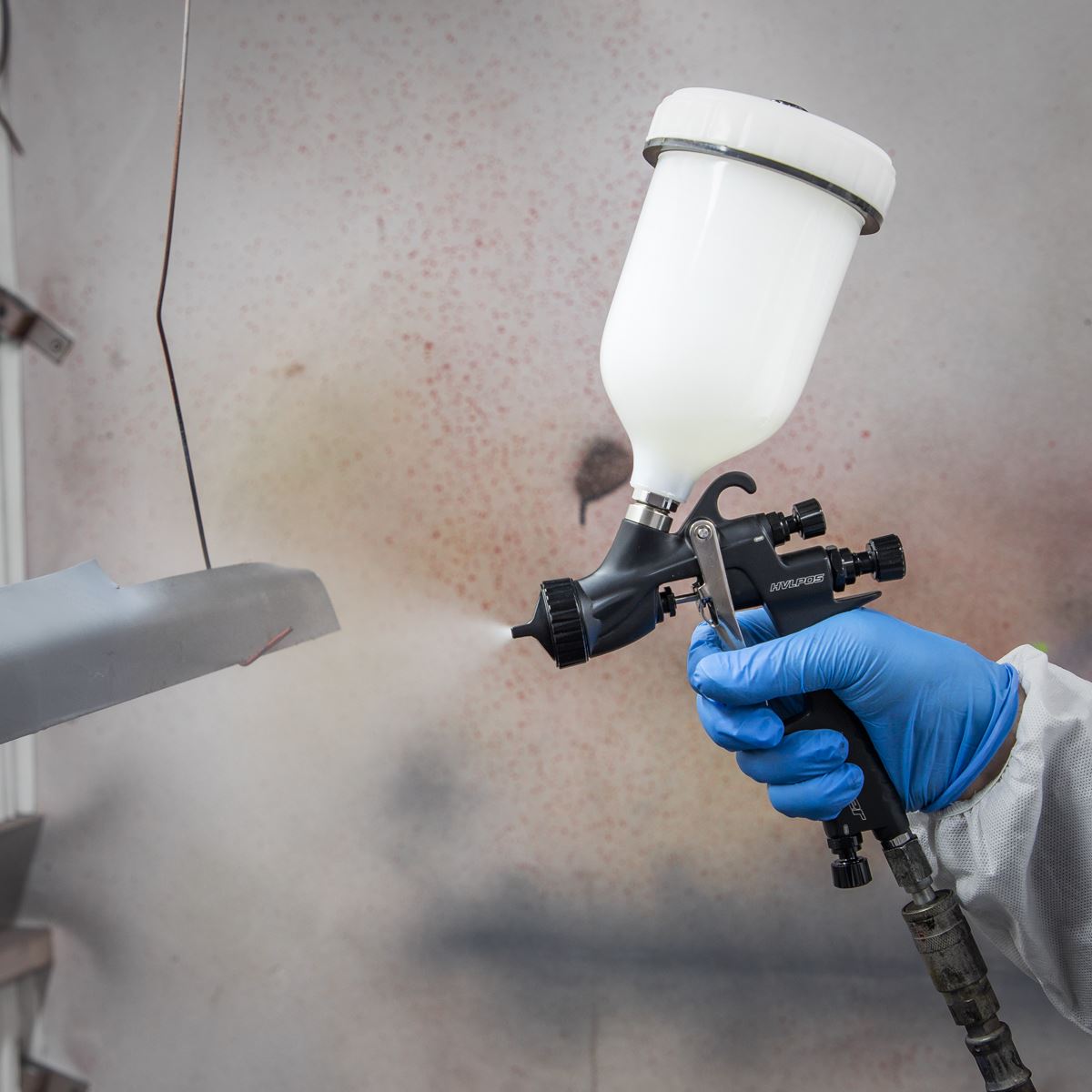 Sealey Premier HVLP Gravity Feed Spray Gun 1.3mm Set-Up