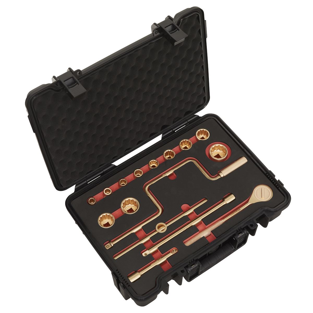 Sealey Premier Socket Set 17pc 1/2"Sq Drive - Non-Sparking 