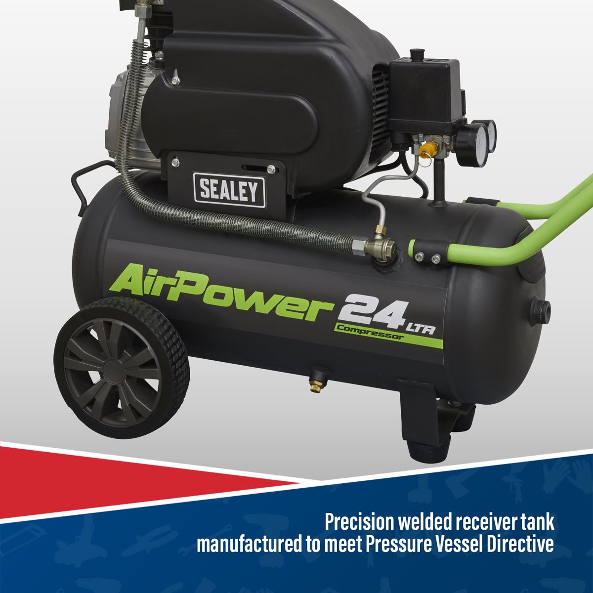 Sealey 24L Direct Drive Air Compressor 2hp 