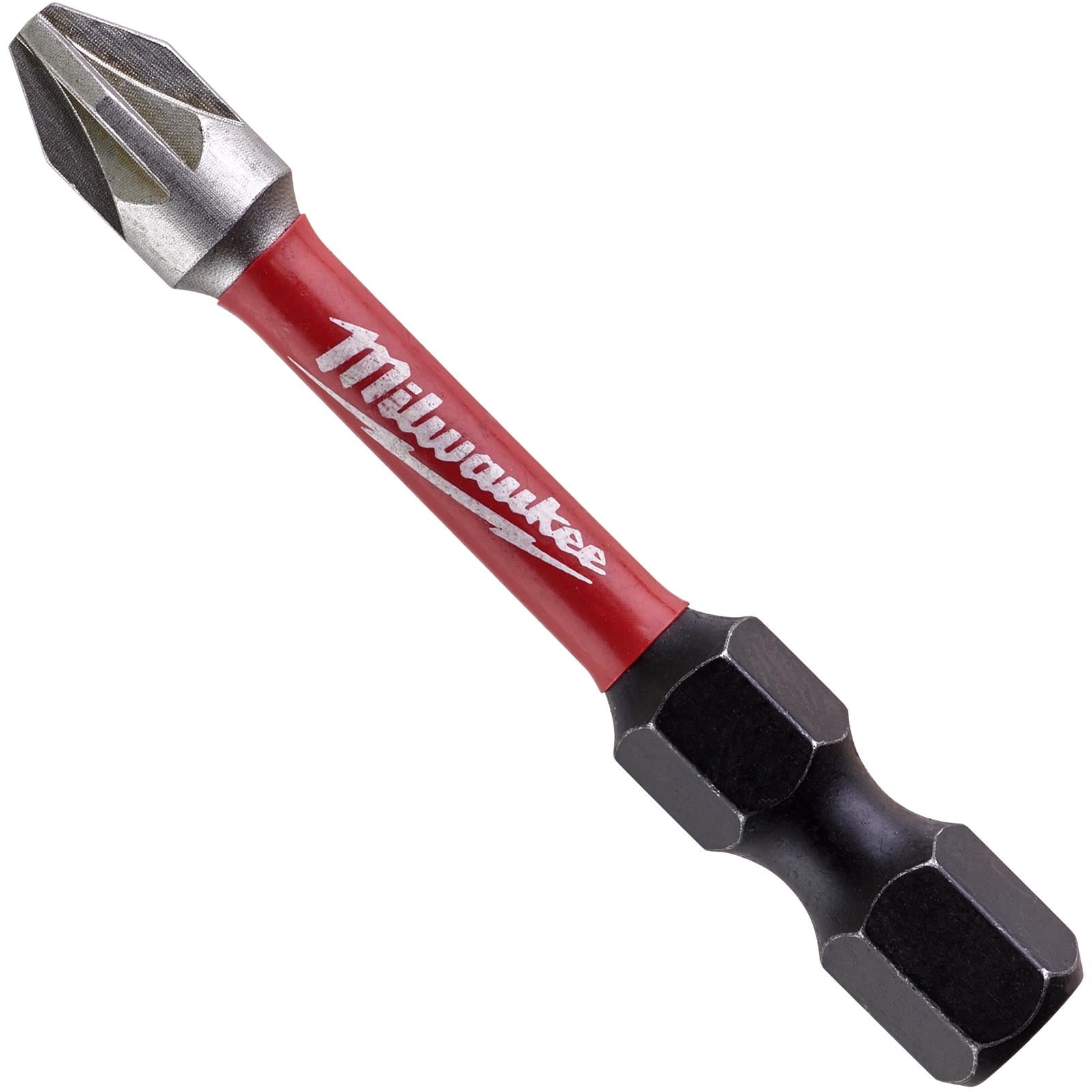 Milwaukee Shockwave Impact Duty Screwdriver Bits Pozi PZ2 x 50mm Tic Tac Box 10 Pack 