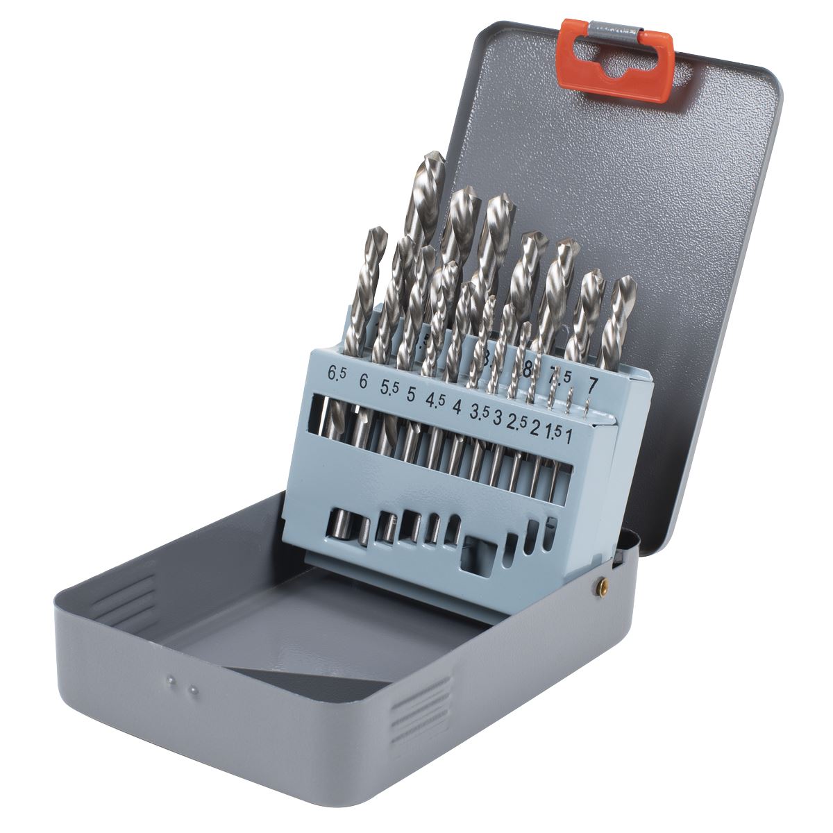 Sealey Left-Hand Spiral Drill Bit Set Screw Extractor Storage Case 19pc 