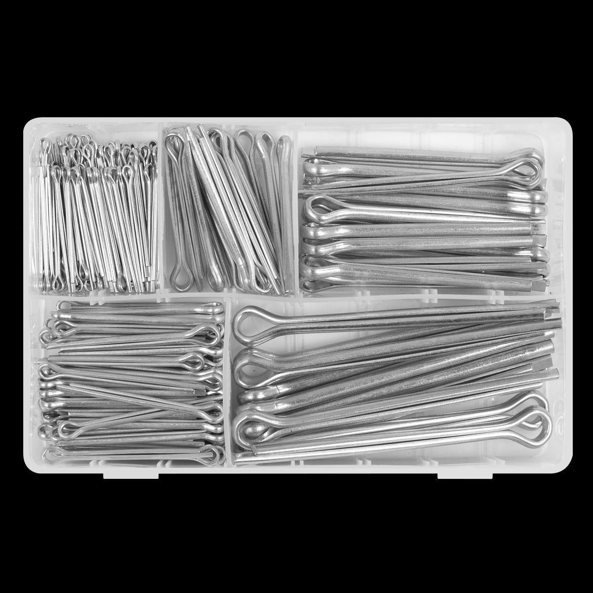 Sealey Split Pin Assortment 230pc Large Sizes Metric & Imperial