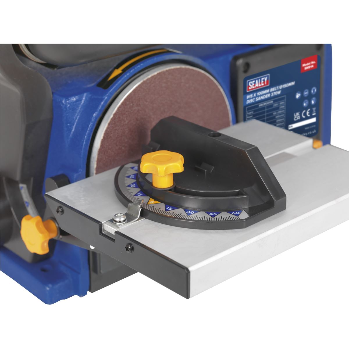 Sealey Belt/Disc Sander 915 x 100mm/Ø150mm 370W/230V
