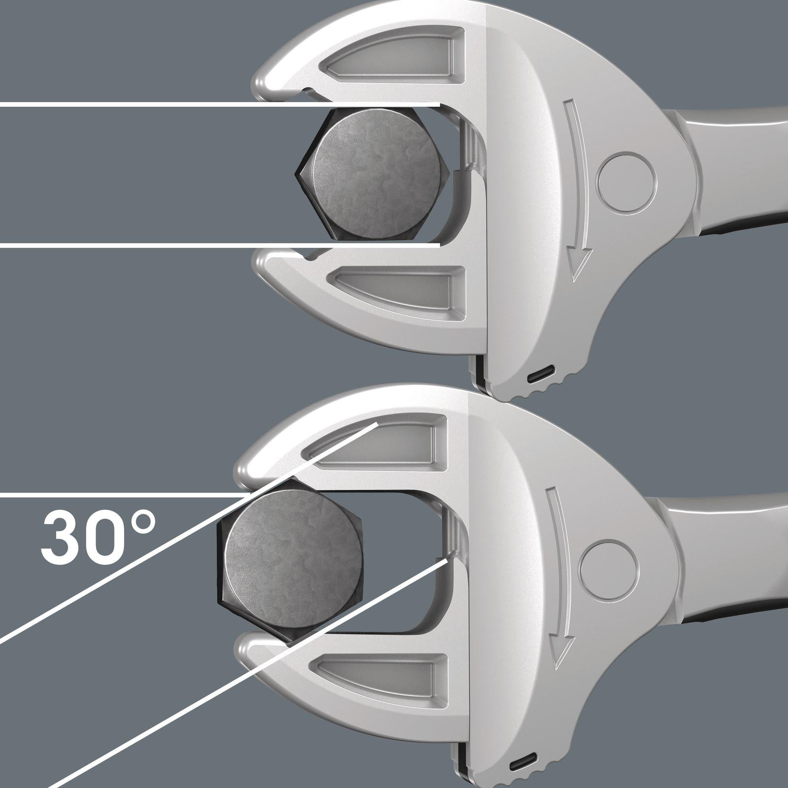 Wera Self Setting Double Open End Ratchet Spanner 6006 Joker M/L 13-16mm/16-19mm  White Rose Tools