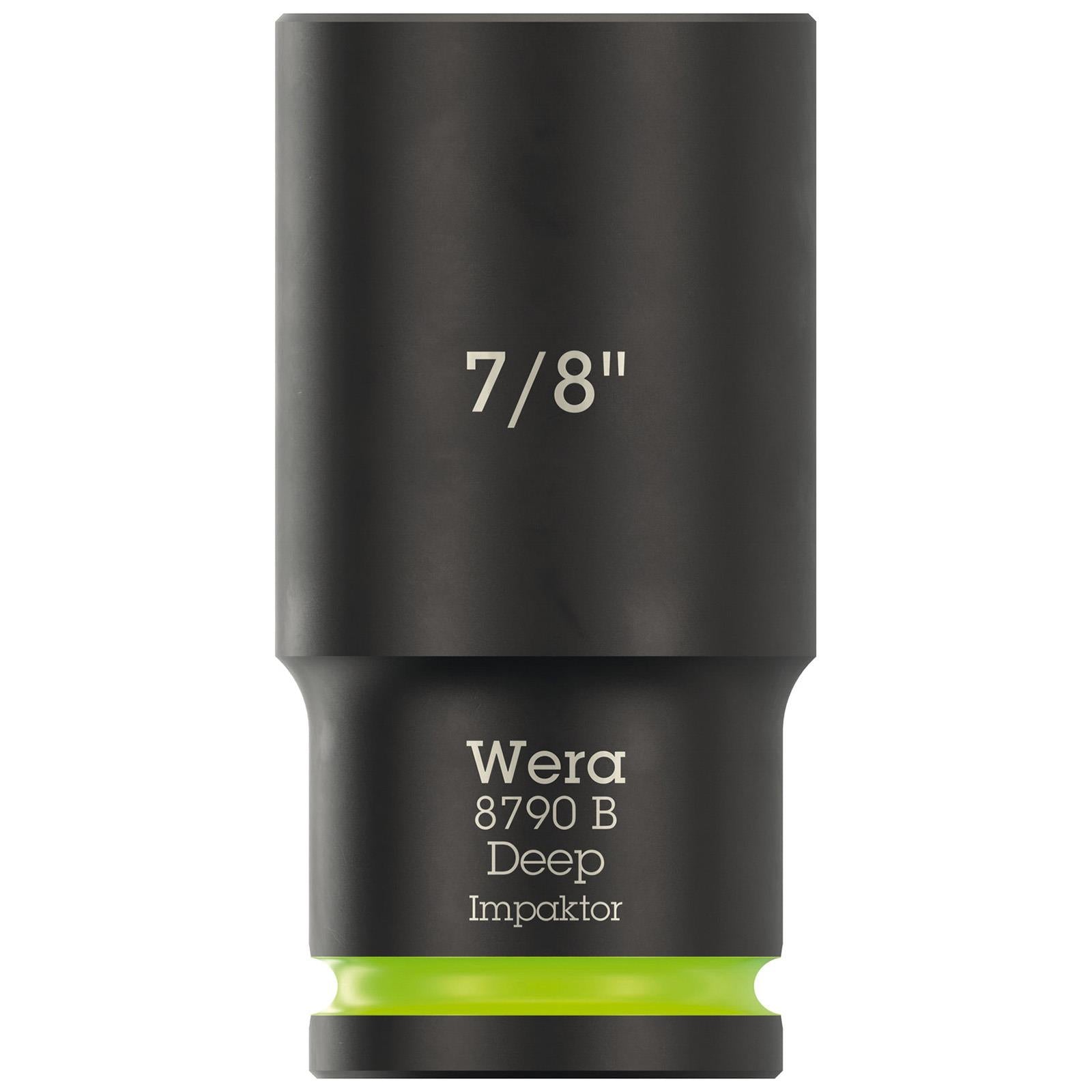 Wera Impact Socket Deep 3/8" Drive 8790 B Impaktor Metric Imperial - Choose Size  White Rose Tools