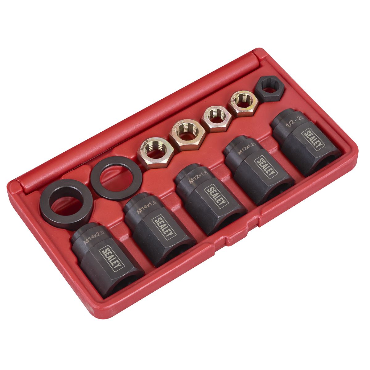 Sealey Wheel Stud Installer Kit 12pc  White Rose Tools