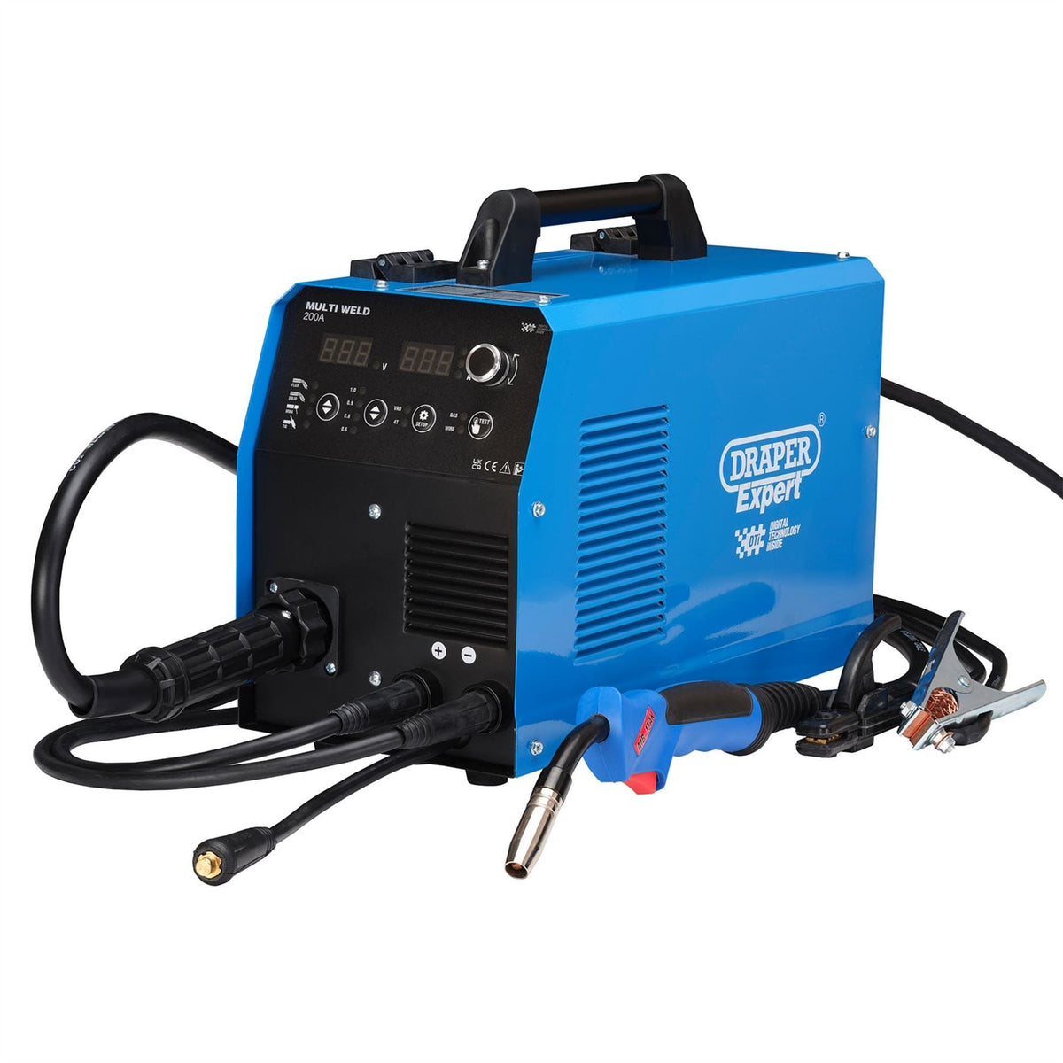 Draper Expert 3-In-1 Multi-Process Welder Dti 200A 70043  White Rose Tools