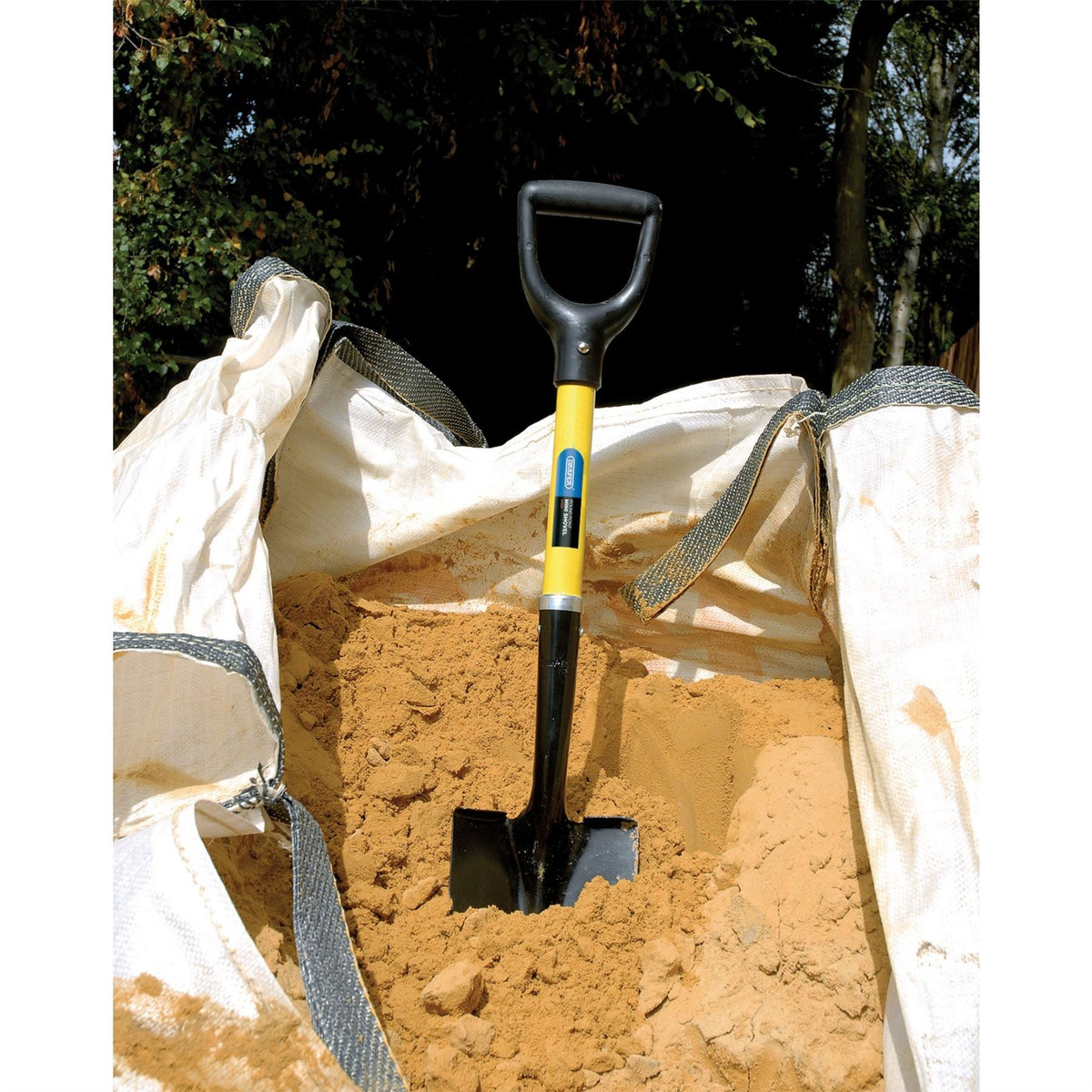 Draper Round Point Mini Builders Shovel with Fibreglass Shaft 57569  White Rose Tools