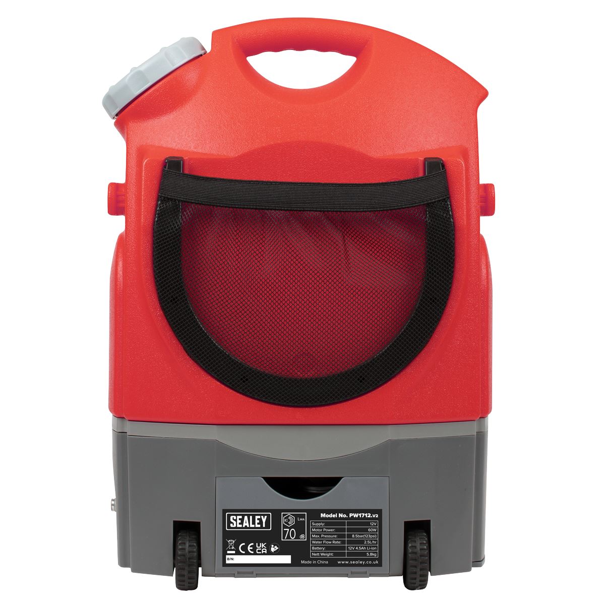 Sealey Pressure Washer 12V Rechargeable 