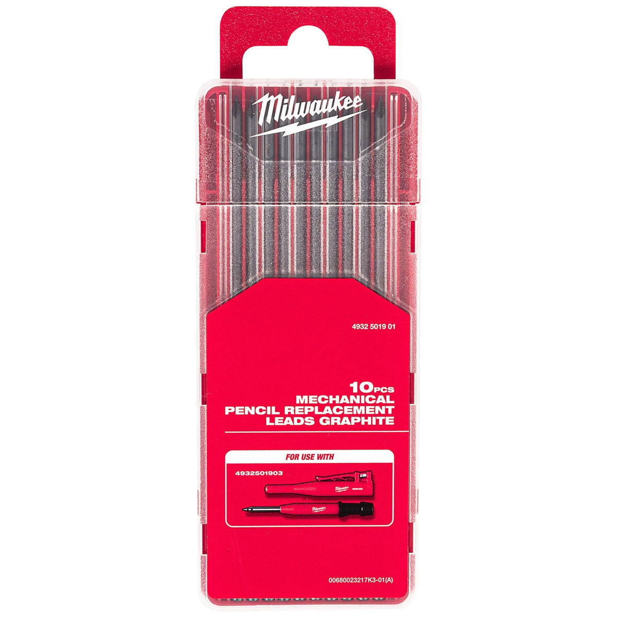Milwaukee Mechanical Constuction Pencil Leads Graphite 10 Piece  White Rose Tools